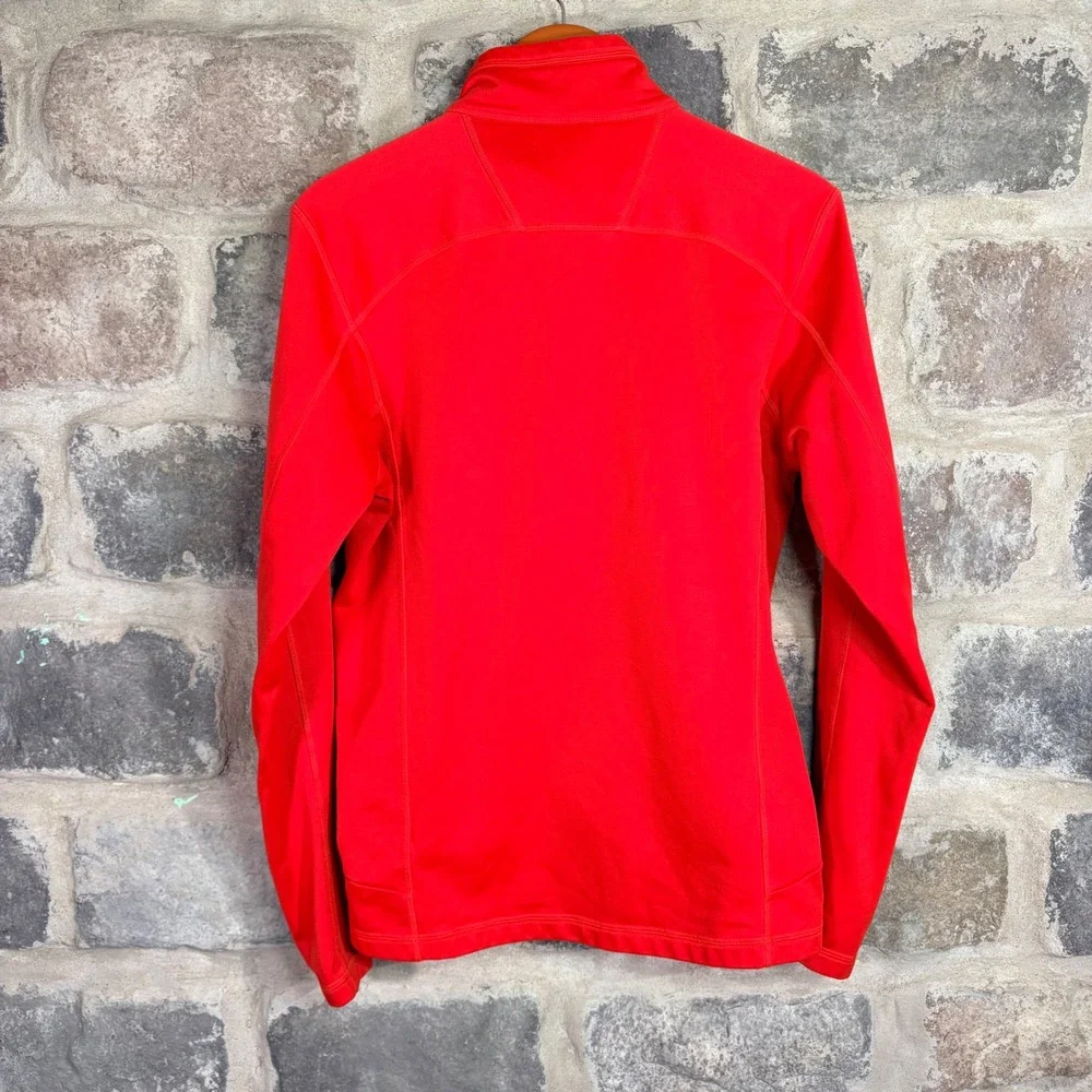 The North Face Men's Red Full Zip Softshell Jacket Mock Neck Medium Gorpcore